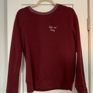 maroon Abercrombie Sweater